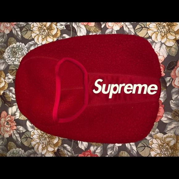 SOLD Red Supreme Balaclava Mask - Picture 1 of 5